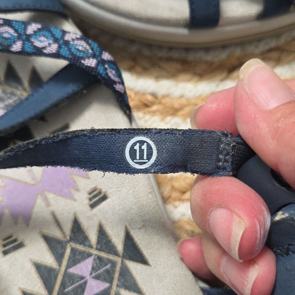 Skechers Reggae Slim Vacay Navy Blue Women's Sandals, Size 11 - Picture 10 of 12